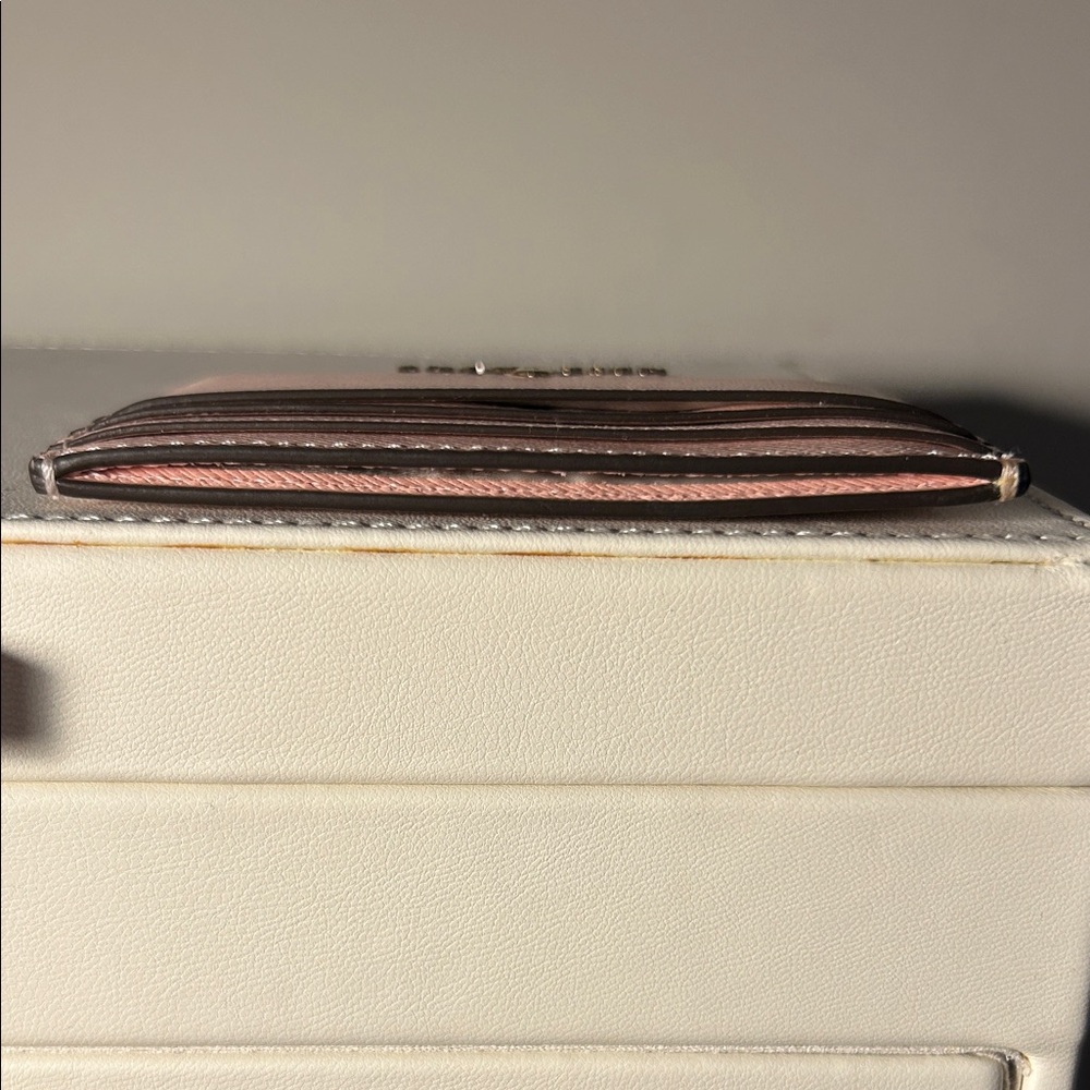 Kate Spade Pink Leather Card Case - Picture 3 of 3
